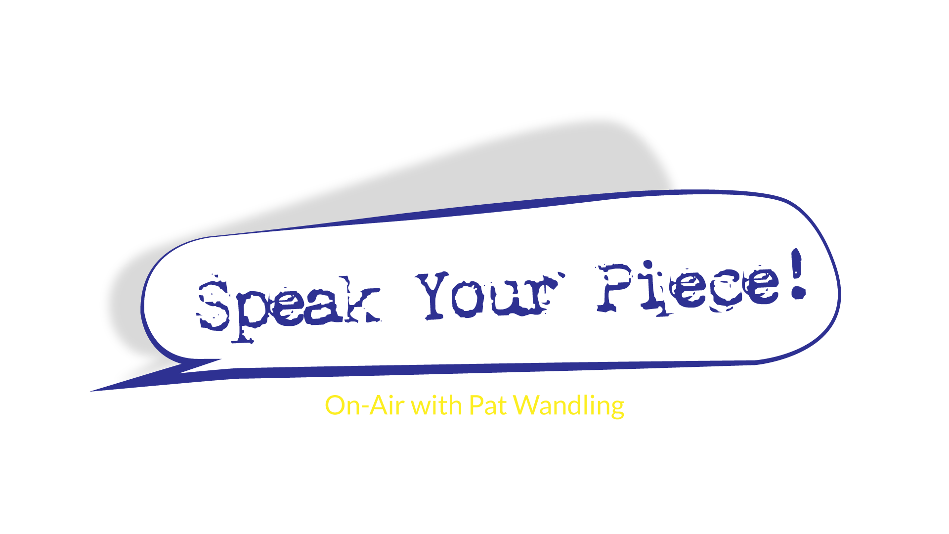 Speak Your Piece Horizontal Logo WBCB Speak Your Piece Logo